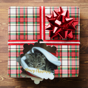 Frohe Weihnachten Katze Ornament Karte