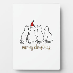 Frohe Weihnachten Katze Süße Kätzchen Katzen Weihn Fotoplatte