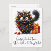 Frohe Weihnachten Katzen Funny Quotes für Freunde (Vorne/Hinten)