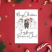 Frohe Weihnachten Katzen Funny Quotes für Freunde