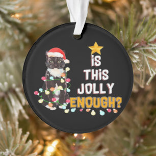 Frohe Weihnachten Katzen Ornament