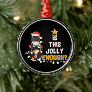 Frohe Weihnachten Katzen  Ornament Aus Metall