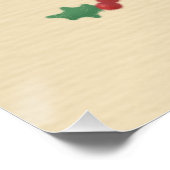 Frohe Weihnachten: Katzen und Süßigkeiten Illustra Poster (Ecke)