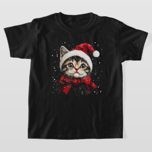 Frohe Weihnachten Katzenliebhaber Lustige Festtags T-Shirt