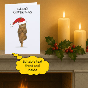 Frohe Weihnachten Katzenyoga