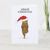 Frohe Weihnachten Katzenyoga (Vorderseite)