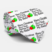 Frohe Weihnachten kein beendigtes Anstarren Krawatte (Gerollt)