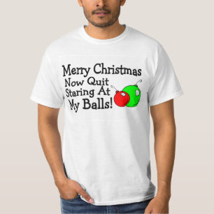 Frohe Weihnachten kein beendigtes Anstarren T-Shirt