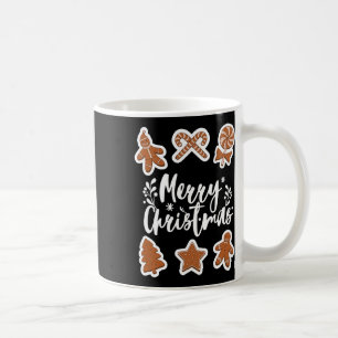 Frohe Weihnachten Kekse Gingerbread Man Baum König Kaffeetasse