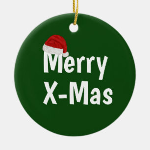 Frohe Weihnachten Keramik Ornament