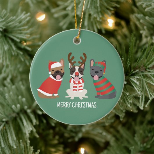 Frohe Weihnachten Keramik Ornament (Baum)
