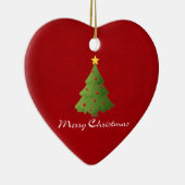 Frohe Weihnachten Keramik Ornament (Rechts)