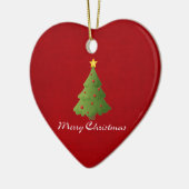 Frohe Weihnachten Keramik Ornament (Links)
