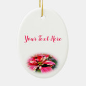 Frohe Weihnachten Keramik Ornament (Hinten)