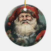 Frohe Weihnachten Keramik Ornament (Hinten)