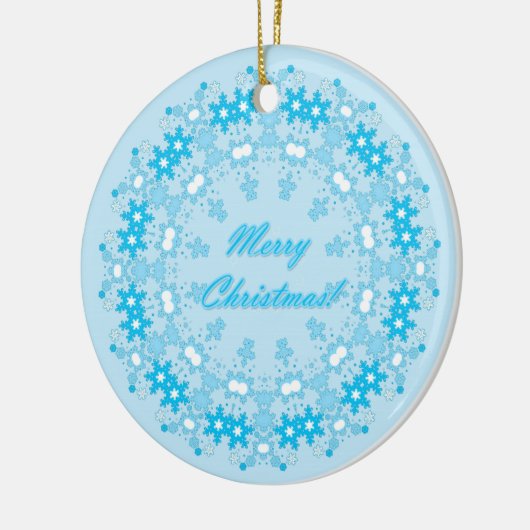 frohe Weihnachten Keramik Ornament (Links)