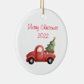 frohe Weihnachten Keramik Ornament (Rechts)