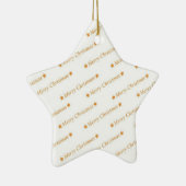 Frohe Weihnachten Keramik Ornament (Rechts)
