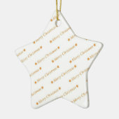 Frohe Weihnachten Keramik Ornament (Links)