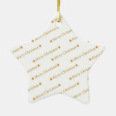 Frohe Weihnachten Keramik Ornament (Hinten)