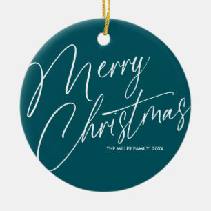 Frohe Weihnachten Keramik Ornament