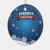 Frohe Weihnachten Keramik Ornament (Links)