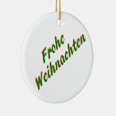 Frohe Weihnachten Keramik Ornament (Rechts)