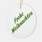 Frohe Weihnachten Keramik Ornament (Links)