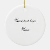 Frohe Weihnachten Keramik Ornament (Hinten)