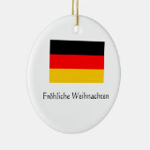 Frohe Weihnachten Keramik Ornament (Rechts)