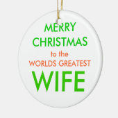 FROHE WEIHNACHTEN, KERAMIK ORNAMENT (Links)