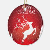 Frohe Weihnachten Keramik Ornament (Links)