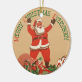 Frohe Weihnachten Keramik Ornament (Links)