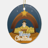 Frohe Weihnachten Keramik Ornament (Links)