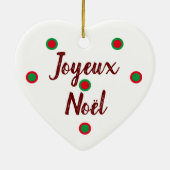 Frohe Weihnachten Keramik Ornament (Hinten)