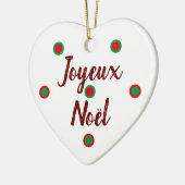 Frohe Weihnachten Keramik Ornament (Links)