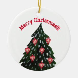 Frohe Weihnachten Keramik Ornament