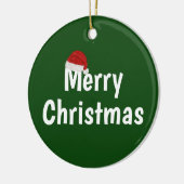 Frohe Weihnachten Keramik Ornament (Links)