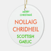 FROHE WEIHNACHTEN, KERAMIK ORNAMENT (Links)