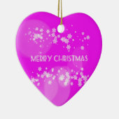 Frohe Weihnachten Keramik Ornament (Rechts)