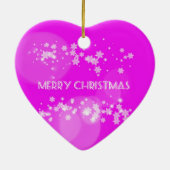 Frohe Weihnachten Keramik Ornament (Hinten)