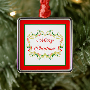 Frohe Weihnachten Keramik-Ornament Ornament Aus Metall