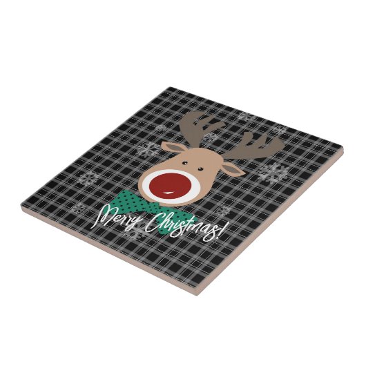 Frohe Weihnachten! Keramikfliese (Seite)