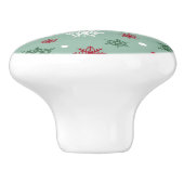 Frohe Weihnachten Keramikknauf (Seitenansicht)