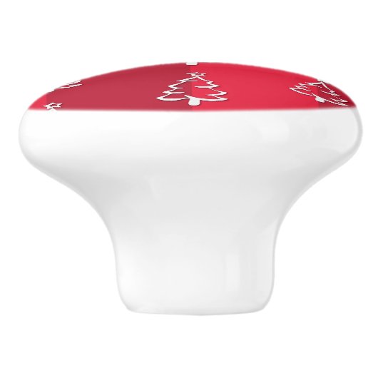 Frohe Weihnachten Keramikknauf (Seitenansicht)