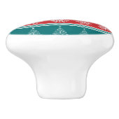 Frohe Weihnachten Keramikknauf (Seitenansicht)