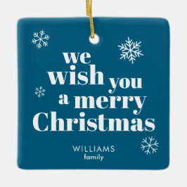 Frohe Weihnachten Keramikornament