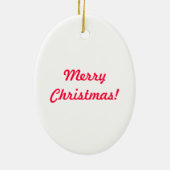 Frohe Weihnachten Keramikornament (Hinten)