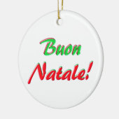 Frohe Weihnachten Keramikornament (Links)