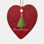 Frohe Weihnachten Keramikornament (Links)